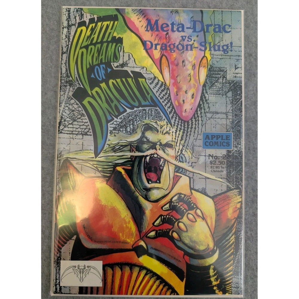Apple Comics Death Dreams of Dracula‎ #2 Meta-Drac vs Dragon-Slug VTG NM Range